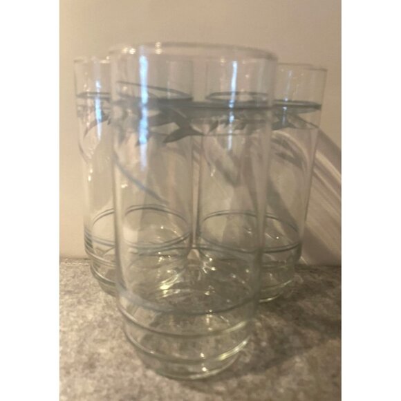 3 Vintage Corelle Blue Lily Tumblers  #2365 - Picture 3 of 3